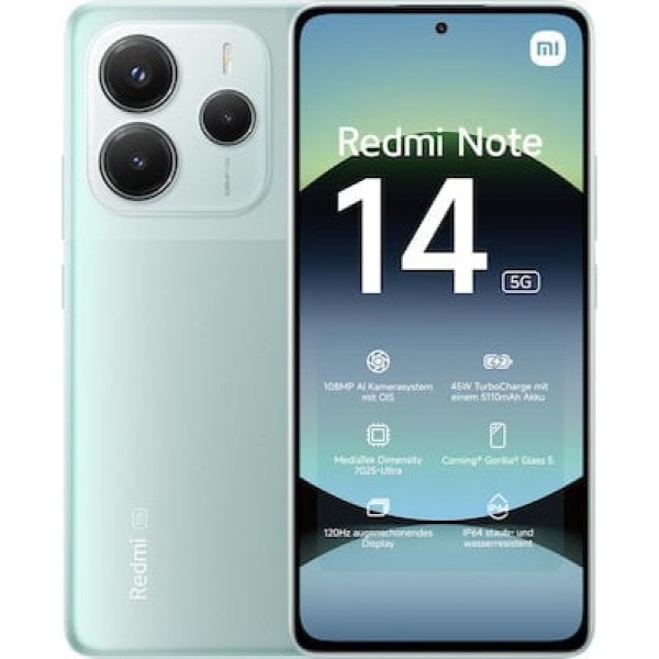 Xiaomi Redmi Note 14 5G (8GB/256GB) Coral Green EU